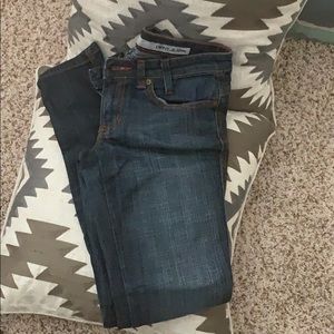 DKNY straight leg mid rise jeans